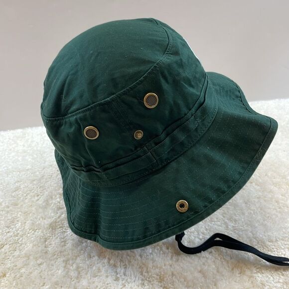 Michigan State Spartans Wide Brim Boonie Hat Adjustable Strap Green Unisex - Picture 2 of 7